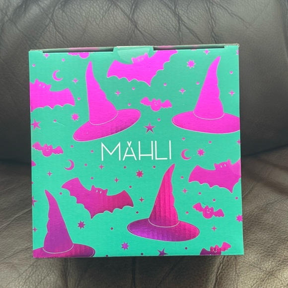 Mahli Flaming Cauldron Aroma Diffuser - Silver Glitter with Purple Flame NIB - Picture 3 of 8